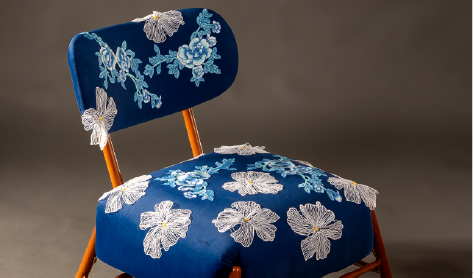 Flower design chair